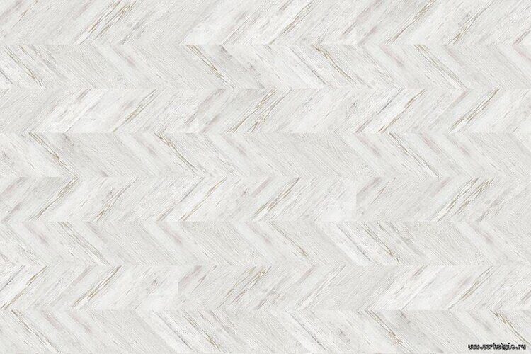 Пробковое покрытие CORKSTYLE кол. CHEVRON WHITE 1235×305×10