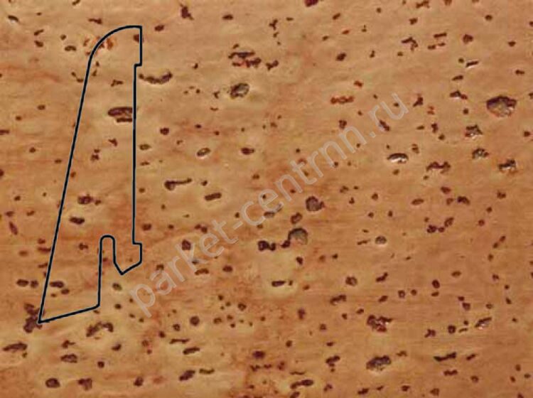 Плинтус шпонированный Pedross Пробка рустик 58х20мм