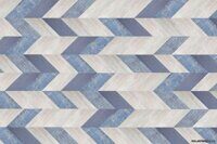 Пробковое покрытие Corkstyle кол. Chevron Blue 1235×305×10