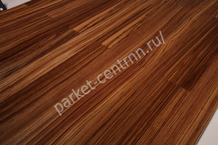 Паркетная доска Parquet Prime (Германия) Зебрано люкс 2х-пол.